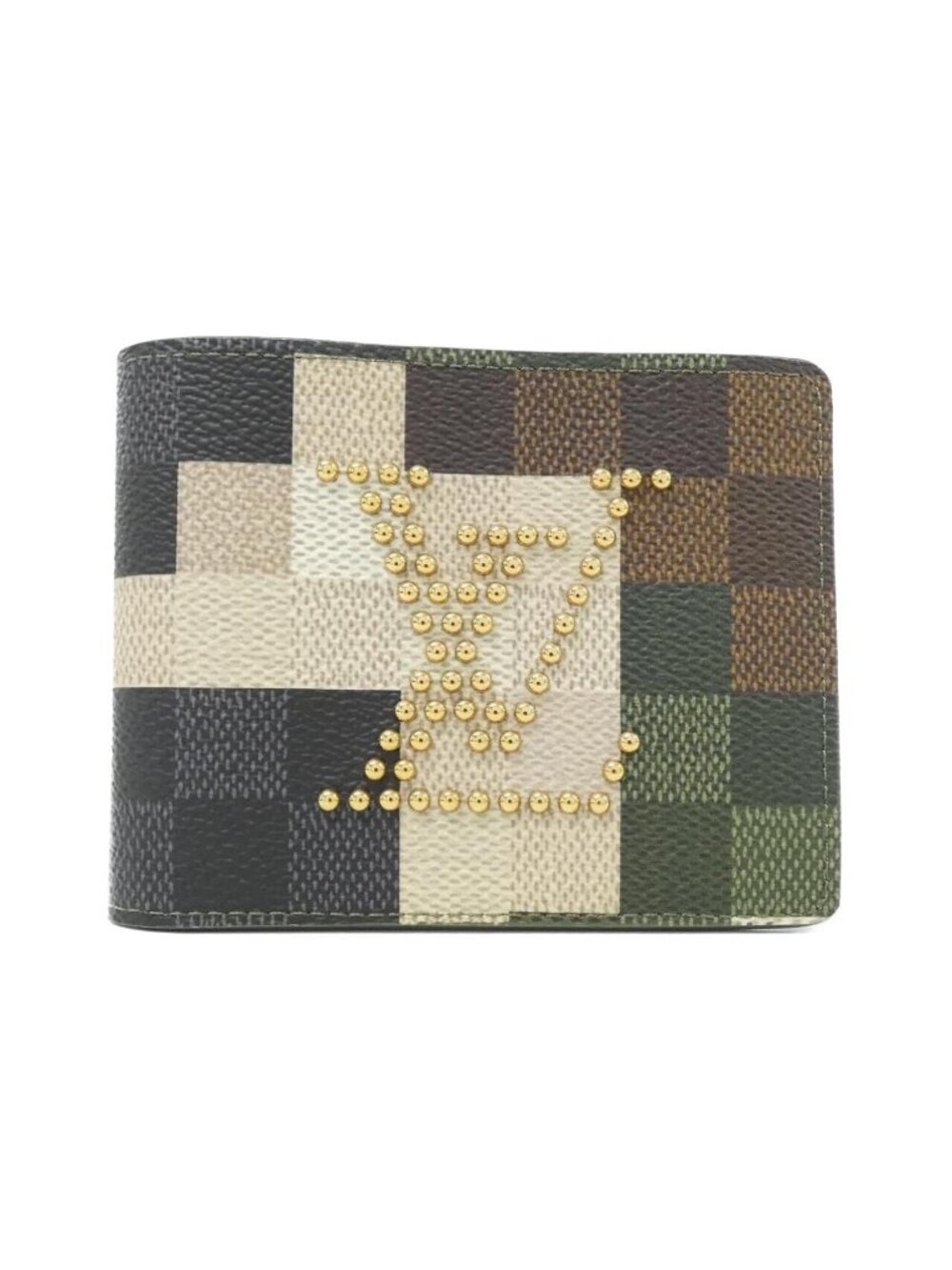 Louis Vuitton Damoflage Portefeuille Calfskin Billfold Wallet